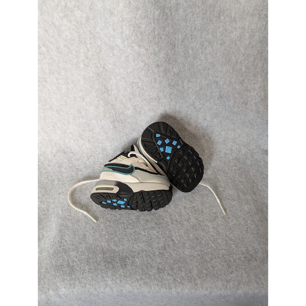 Toddler Nike Air Max Classic Bw Vintage Y2k 2009 Leather Hype 2c White Teal - Picture 5 of 16